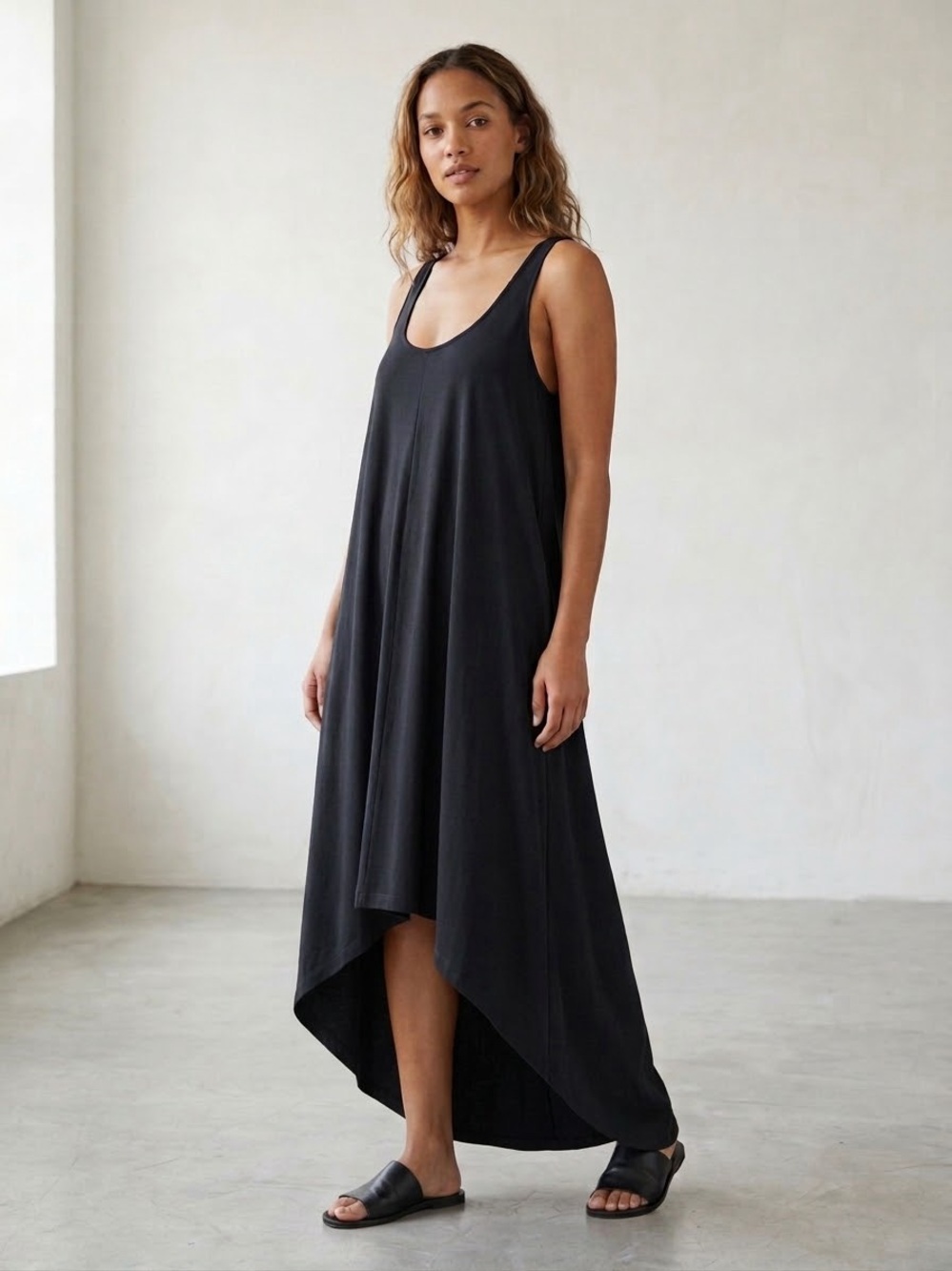 Athleta Black Presidio Traveler Maxi Dress Size S EUC